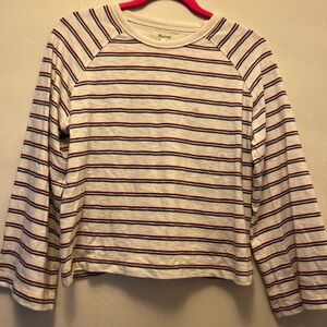 Madewell red white blue tshirt size small